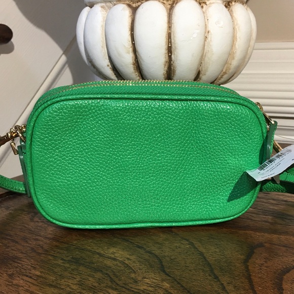 Coach Xbody Pouch in Green Leather - Picture 3 of 9